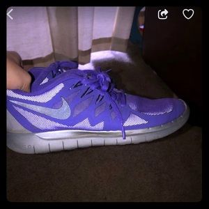 Purple Nike free 5.0